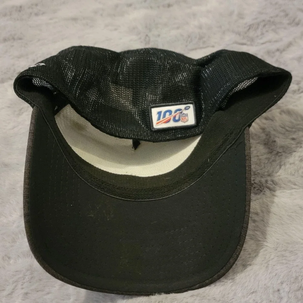 Cincinnati Bengals Hat Cap Mens Large Black White NFL 100th Anniversary New Era